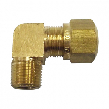 3/8" Pipe Thread X 3/8" Nylon Tubing 90 Degree Male Elbow Compression Fitting
