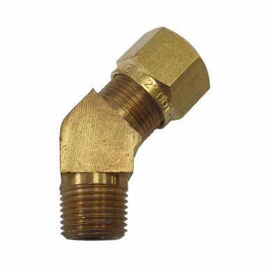 1/4" Male Pipe Thread X 3/8" Tube 45 Degree Male Elbow Fitting