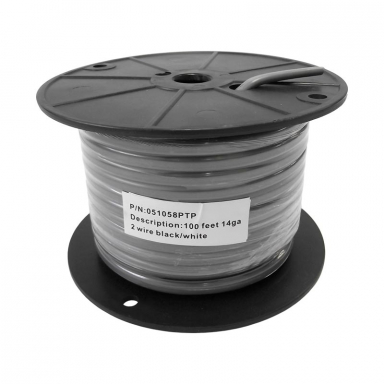 Gray Jacketed Parallel Wire, 2 Wire, 14 Gauge, 100Ft Spool