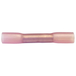 Red Butt Connector, Heat Shrink, 18-22 Gauge, 100 Count Bag