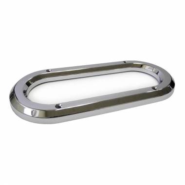 10490 Chrome Bezel for 6" Oval Grommet-Mounted Lights