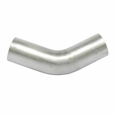 45 Degree 4" OD-OD Exhaust Elbow, 8" Legs, 4.25" Center Line Radius