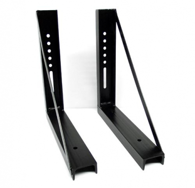 Black E-Coated Mounting Bracket Pair for 18" Deep Toolboxes