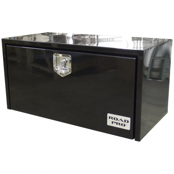 Steel Underbody Toolbox, 18" x 18" x 48", T-Handle, Black Powdercoat