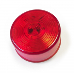 Red 2.5" Round Marker Light with Circle Lens (24-Volt)