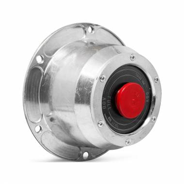 6-Hole Trailer Hub Cap, 6.75" Bolt Circle, Includes Rubber Plug and Gasket