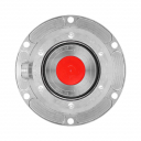 6-Hole Trailer Hub Cap, 6.75" Bolt Circle, Includes Rubber Plug and Gasket