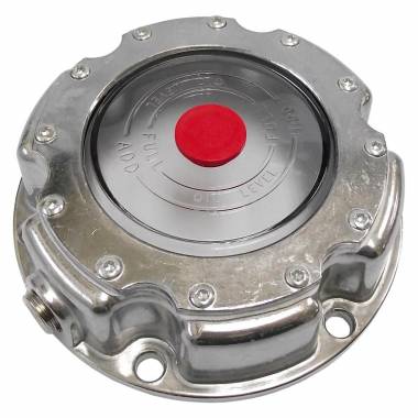 6-Hole Truck Front Axle Hub Cap, 5.50" Bolt Circle, Includes Rubber Plug and Gasket