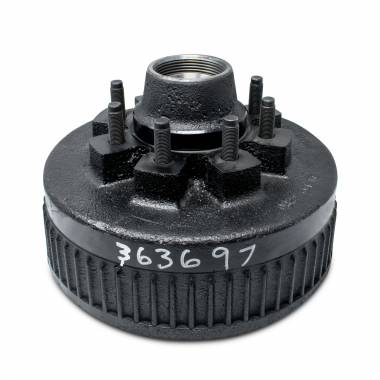 12" x 3-3/8" 8K Alko Style One Piece Hub & Drum, 5/8" Studs, OE# 008-489-07