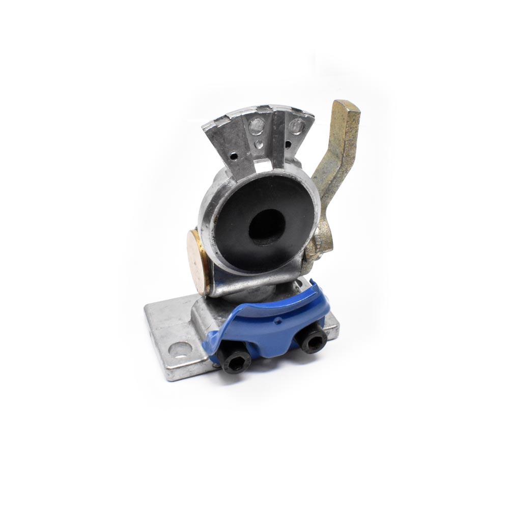 Pro Trucking Products: Blue Service Glad Hand with Shut Off, Lever