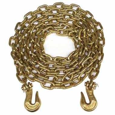 3/8" x 16 ft. Grade 70 Transport Chain with Clevis Grab Hooks
