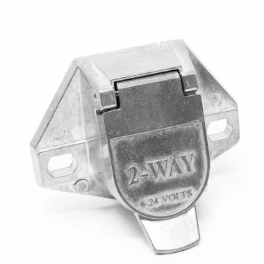 2-Prong Wiring Connector Socket, 200 Amp Capacity, 4 Gauge Cable