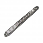 Thin-Line Stop Tail Turn Red LED Light With Clear Lens, 1-1/4" X 15-1/2"