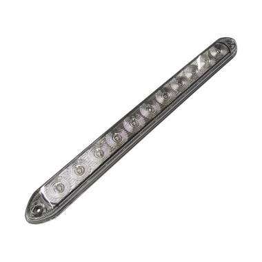 1511CLR Thin-Line Stop Tail Turn Red LED Light With Clear Lens, 1-1/4" X 15-1/2"