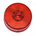 Red 2 Inch Round Marker Light with Circle Lens (24-Volt)