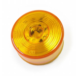 Amber 2.5" Round Clearance Light with Circle Lens (24-Volt)