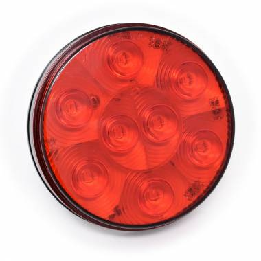 408R 4" Round Stop-Tail-Turn Signal Light, 8 LEDs, 12-Volt DC