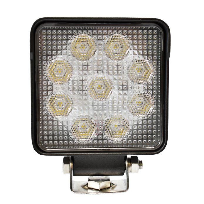 Pro Trucking Products High Power 4 Square LED Work Light With Flood Light Pattern