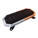 Stellar Vision 18  Low Profile Amber/White LED Warning Light Bar With 19 Flash Patterns, 10-30 VDC