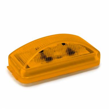 Amber Short Rectangular Marker Light, 8 LEDs, 12 VDC