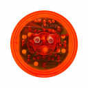2.5" Round Red LED Clearance/Marker Light With Starburst Pattern, 13 LEDs