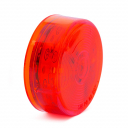 2.5" Round Red LED Clearance/Marker Light With Starburst Pattern, 13 LEDs
