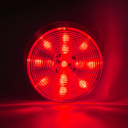 2.5" Round Red LED Clearance/Marker Light With Starburst Pattern, 13 LEDs