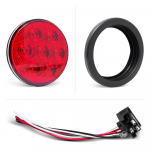 7 LED 4" Round Stop/Tail/Turn Light With Grommet & Pigtail