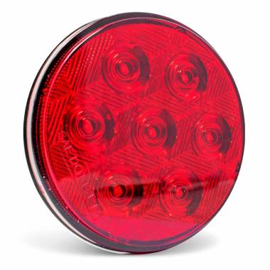 407R 7 LED Stop-Tail-Turn Light, Red Lens, Red LEDs, 4" Round