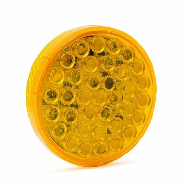 Amber 4" Round Strobe Light (Secondary) - 10-30 VDC