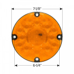7" Round Amber Turn Signal Light
