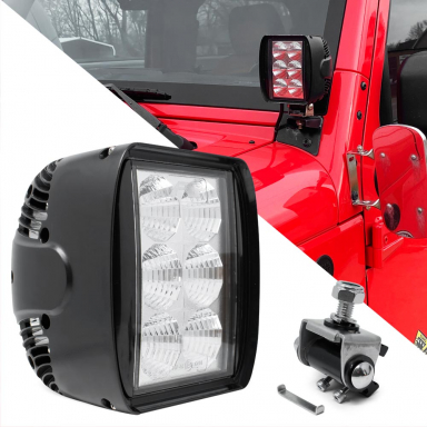 Work/Utility Light, 6 LEDs, Single Mounting Stud