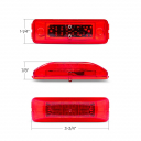 LED Marker/Clearance Light, Red Lens, Red LEDs (Heavy Duty Version)