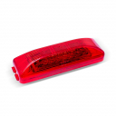 LED Marker/Clearance Light, Red Lens, Red LEDs (Heavy Duty Version)