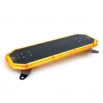 Stellar Vision 24 Low Profile Amber LED Warning Light Bar With 19 Flash Patterns, 10-30 Volt DC