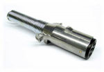 7-Way Trailer Wiring Plug with Spring Guard, Brass Pins