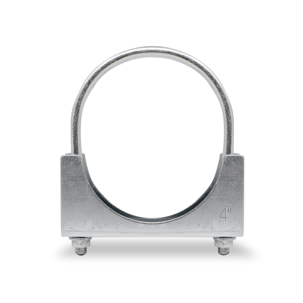 3-Inch Exhaust/Muffler Clamp – U-Bolt Saddle Style With 3/8" Rod, 3-Pack By Khaos Motorsports - View #4