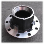 Outboard-Mount Trailer Hub, Use with 3600A Drum, Bearings: HM518445 Inner & Outer