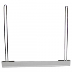 Chrome Mud Flap Anti-Sail Bracket with Bottom Plate