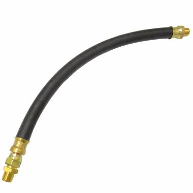 18" Rubber Air Brake Hose Assembly - 1/2" I.D. with 3/8" NPT