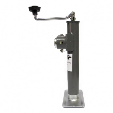 Weld-On Tube Trailer Jack, Topwind, 2,000 lbs.Lift Capacity, 4" Clearance