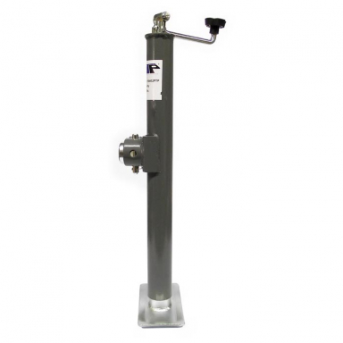 Weld-On Tube Trailer Jack, Topwind, 2,000 lbs.Lift Capacity, 10" Clearance