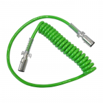 15' Coiled 7 Way ABS Cable with One 48" Lead and One 12" Lead