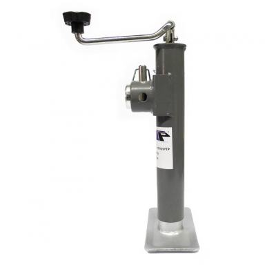 Weld-On Tube Trailer Jack, Topwind, 5,000 lbs.Lift Capacity, 4" Clearance