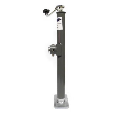Weld-On Tube Trailer Jack, Topwind, 5,000 lbs.Lift Capacity, 10" Clearance
