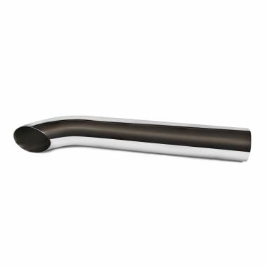 5" OD x 24" Curved Top Chrome Stack Pipe