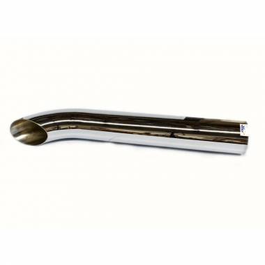 4" OD x 36" Curved Top Chrome Stack Pipe
