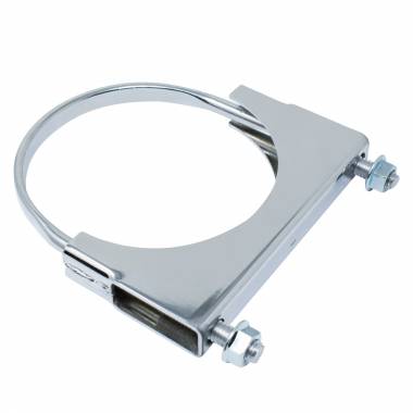 thumbnail image 2 of Fortpro 4 Inch Chrome U-Bolt Muffler Exhaust Clamp – F286572 Heavy Duty 2 of 6