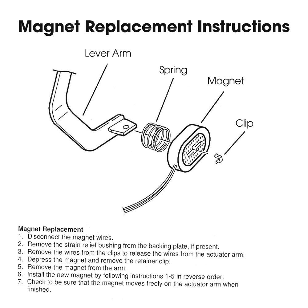 DEXTER 7 in. / 10 in. Electric Brake Magnet Kit (White Wire) #K71-057-00