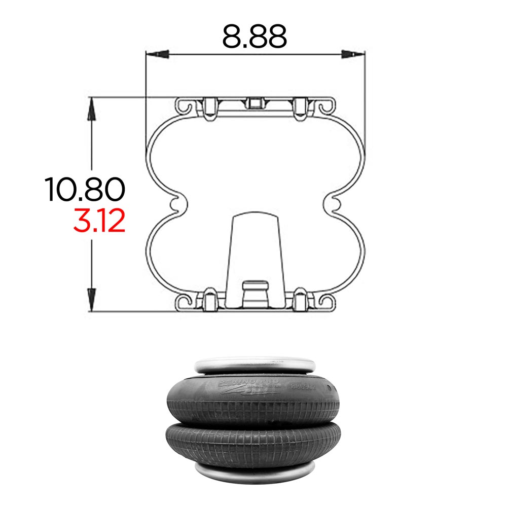 Pro Trucking Products: Double Convoluted Air Spring